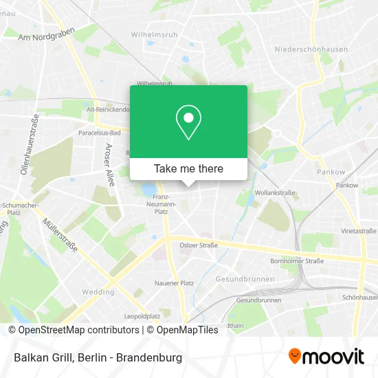 Balkan Grill map