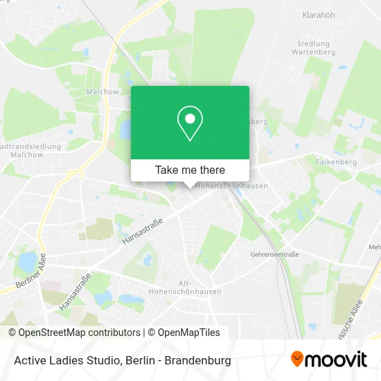 Active Ladies Studio map