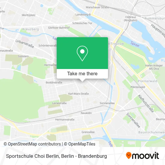 Sportschule Choi Berlin map