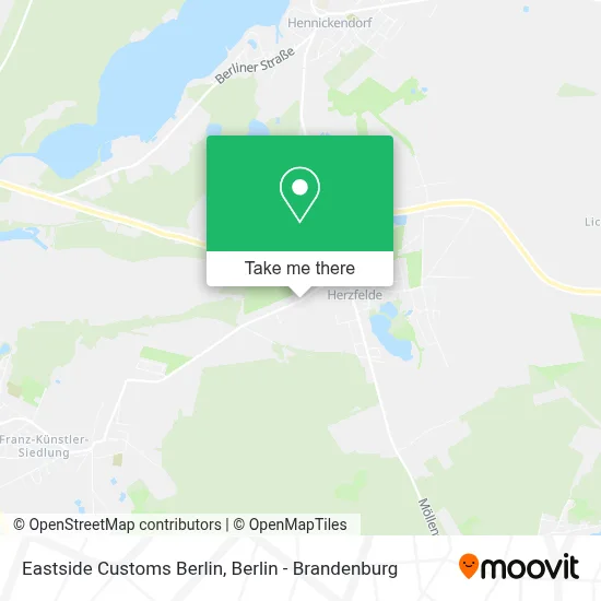 Eastside Customs Berlin map