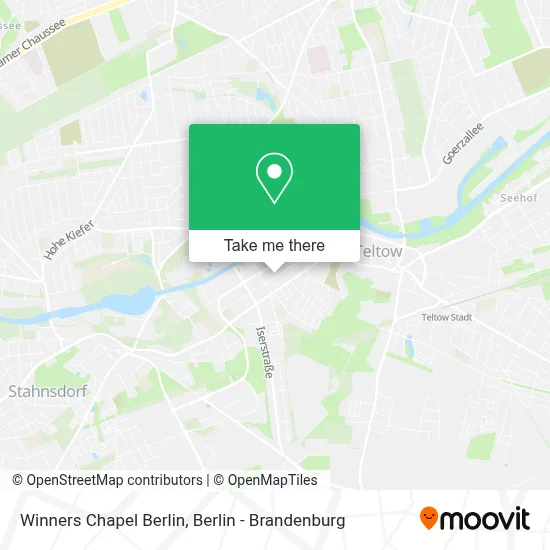 Winners Chapel Berlin map