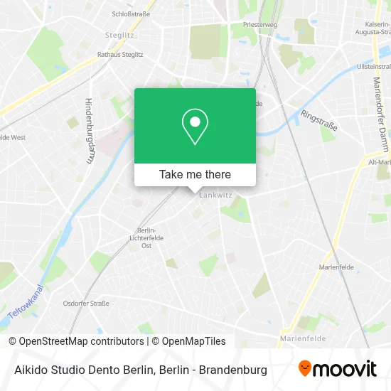 Aikido Studio Dento Berlin map