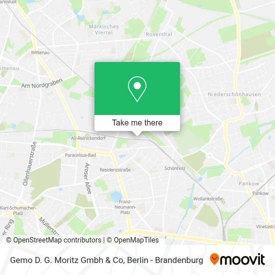 Gemo D. G. Moritz Gmbh & Co map