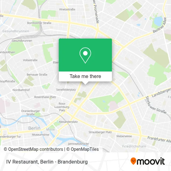 IV Restaurant map