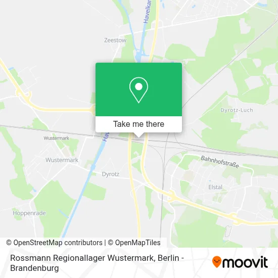 Rossmann Regionallager Wustermark map