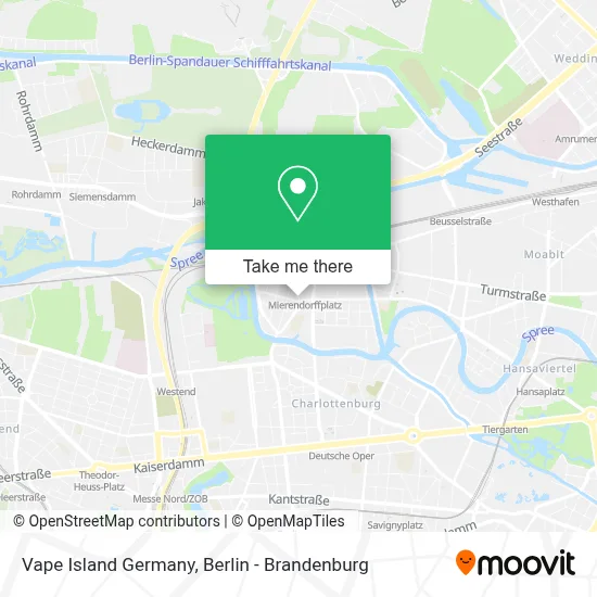Vape Island Germany map