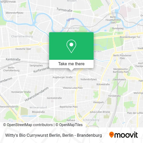 Witty's Bio Currywurst Berlin map