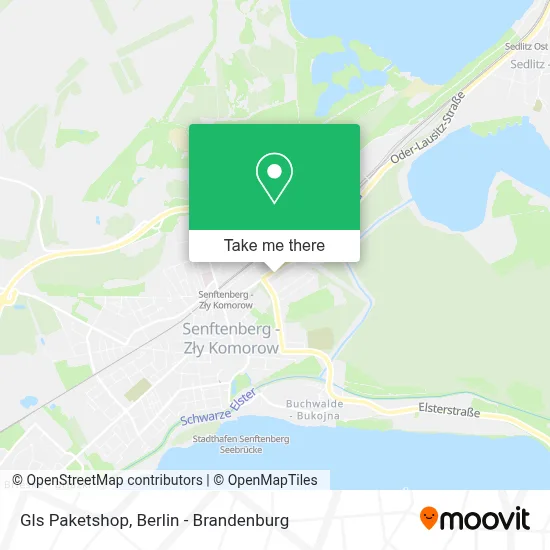 Gls Paketshop map
