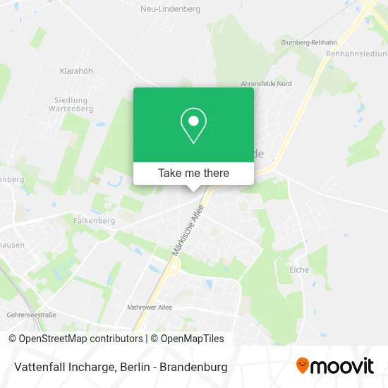 Vattenfall Incharge map