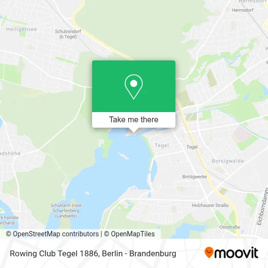 Rowing Club Tegel 1886 map