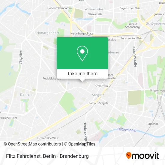 Flitz Fahrdienst map