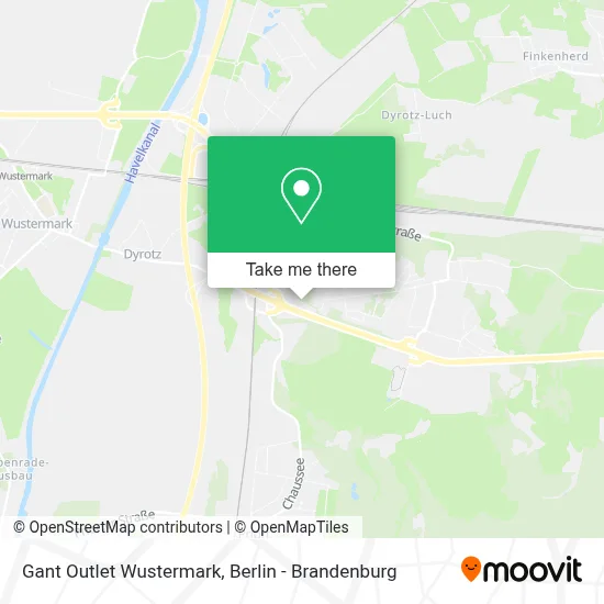 Gant Outlet Wustermark map