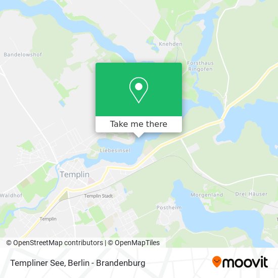 Templiner See map