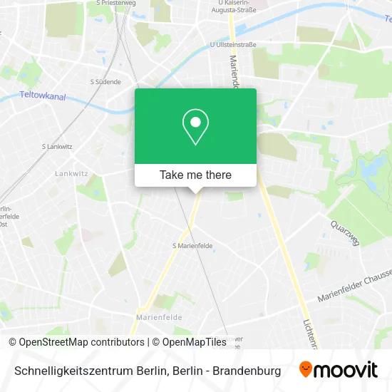 Карта Schnelligkeitszentrum Berlin