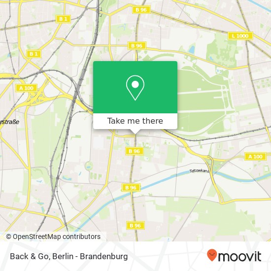 Back & Go, Tempelhofer Damm map