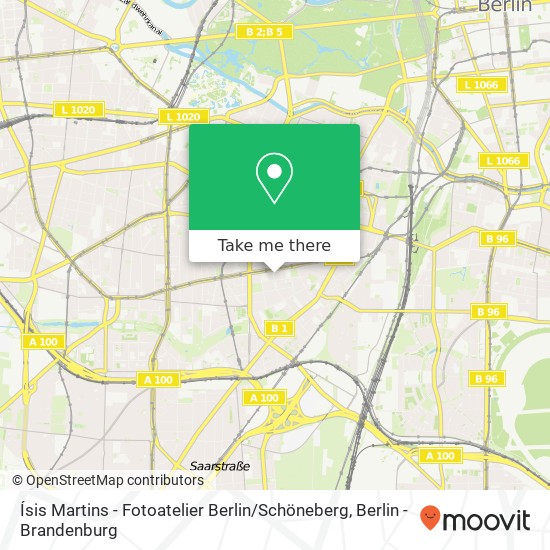 Карта Ísis Martins - Fotoatelier Berlin / Schöneberg, Eisenacher Straße 80