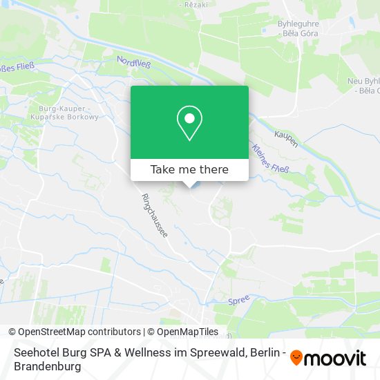 Карта Seehotel Burg SPA & Wellness im Spreewald