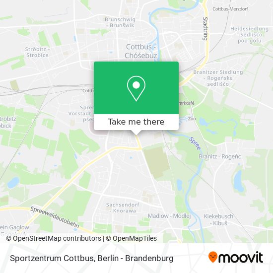 Sportzentrum Cottbus map