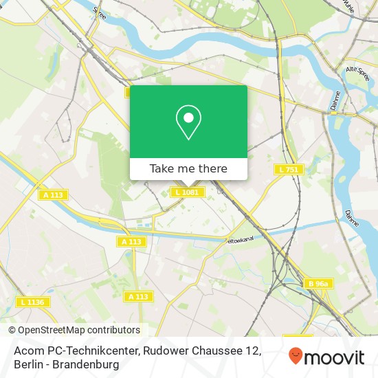 Acom PC-Technikcenter, Rudower Chaussee 12 map