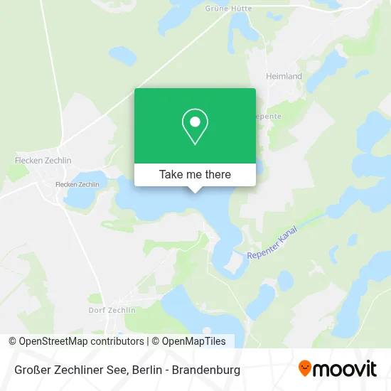Großer Zechliner See, Rheinsberg map