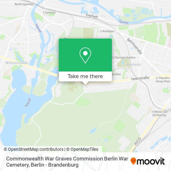 Commonwealth War Graves Commission Berlin War Cemetery map