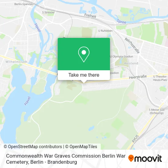 Commonwealth War Graves Commission Berlin War Cemetery map