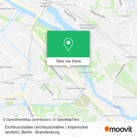 Карта Eichbuschallee (eichbuschallee / köpenicker landstr)