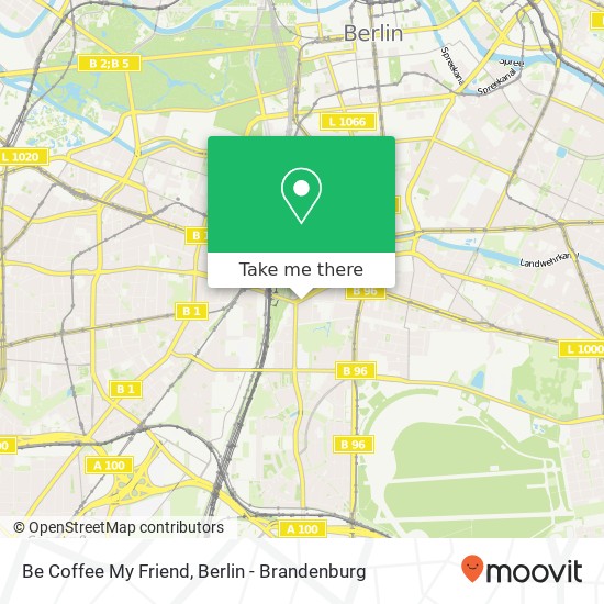 Be Coffee My Friend, Yorckstraße 60 map