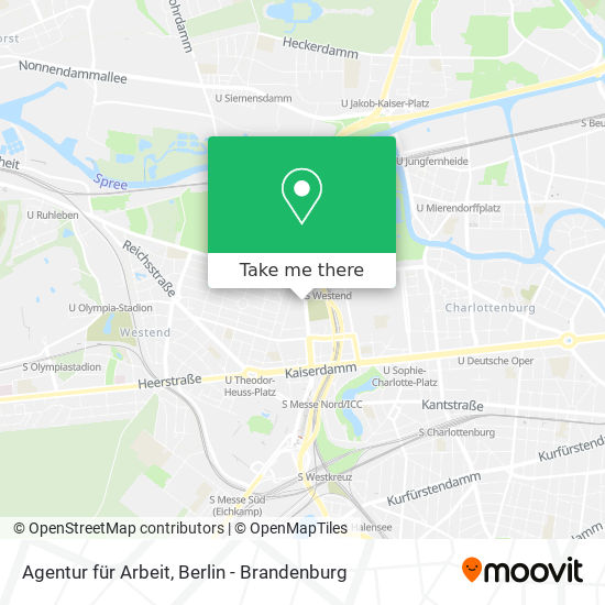 Agentur für Arbeit map