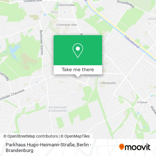 Карта Parkhaus Hugo-Heimann-Straße