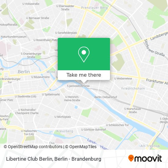 Libertine Club Berlin map