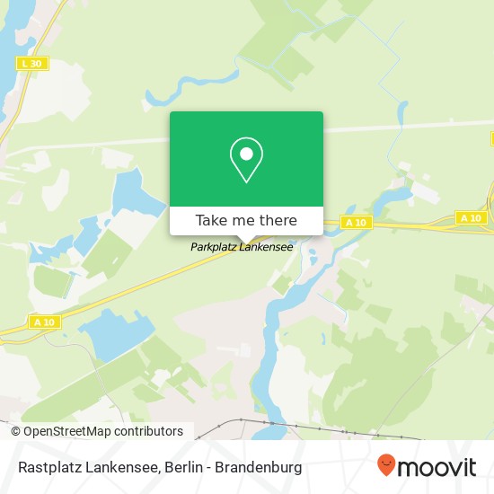 Rastplatz Lankensee map