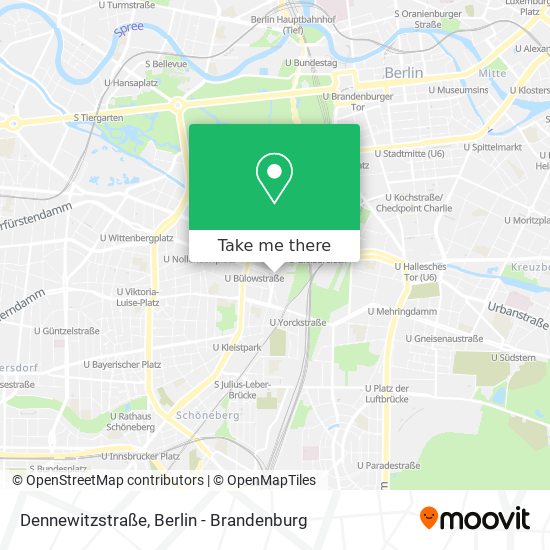 Карта Dennewitzstraße