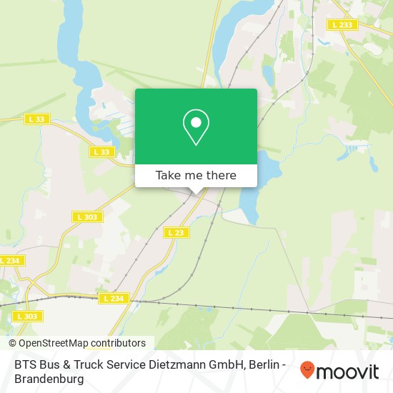 Карта BTS Bus & Truck Service Dietzmann GmbH, Ernst-Thälmann-Straße 71