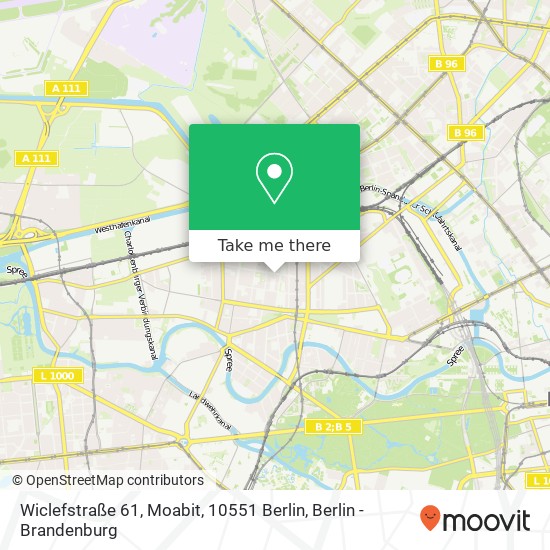 Wiclefstraße 61, Moabit, 10551 Berlin map