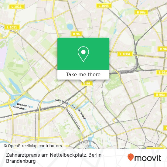 Карта Zahnarztpraxis am Nettelbeckplatz, Gerichtstraße 31