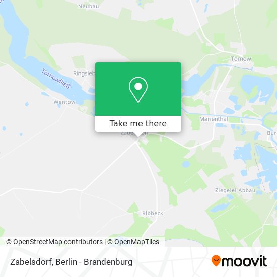Zabelsdorf map