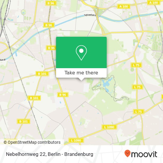 Карта Nebelhornweg 22, Mariendorf, 12107 Berlin
