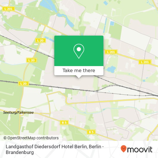 Карта Landgasthof Diedersdorf Hotel Berlin, Kirchplatz