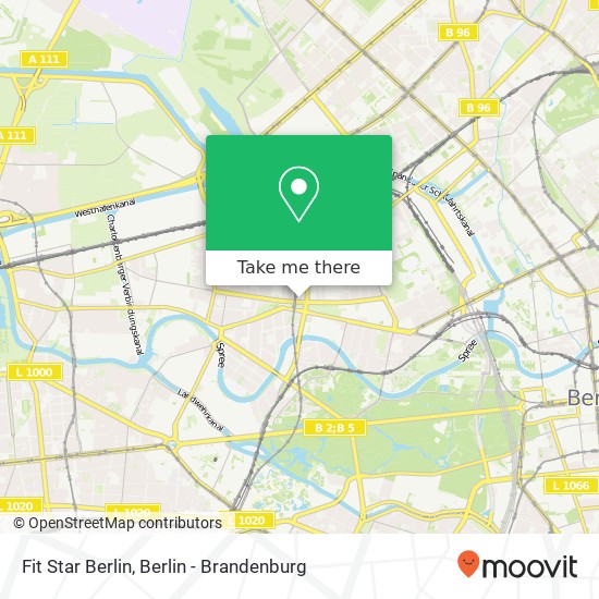 Карта Fit Star Berlin, Turmstraße 29