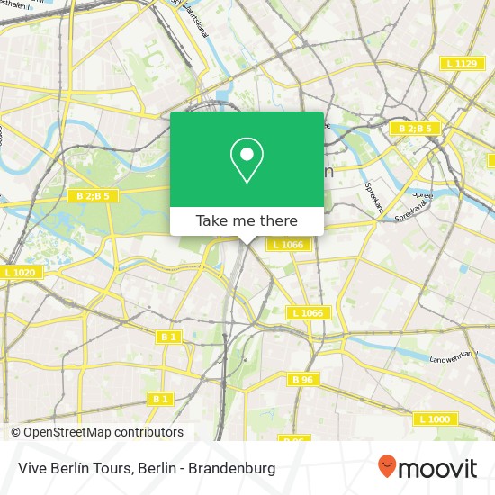 Vive Berlín Tours map
