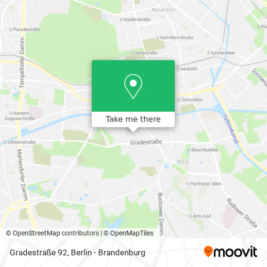 Карта Gradestraße 92