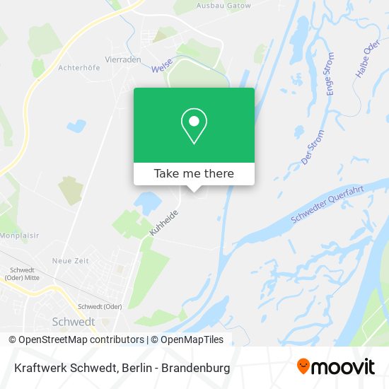 Kraftwerk Schwedt map