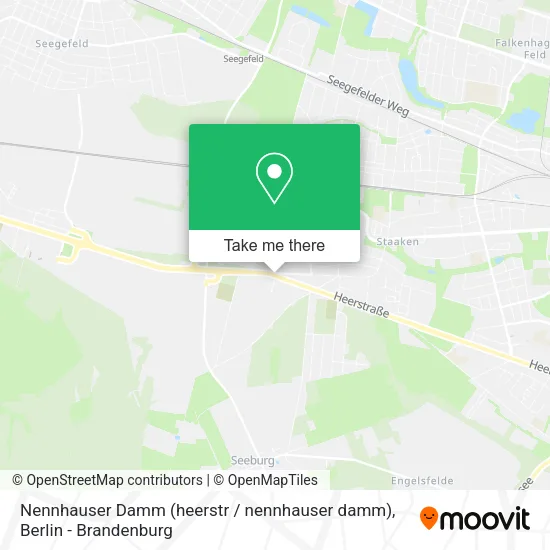 Карта Nennhauser Damm (heerstr / nennhauser damm)