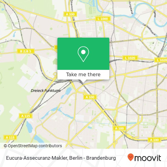 Карта Eucura-Assecuranz-Makler, Kurfürstendamm 118