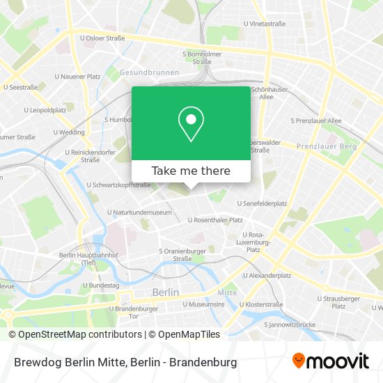 Brewdog Berlin Mitte map