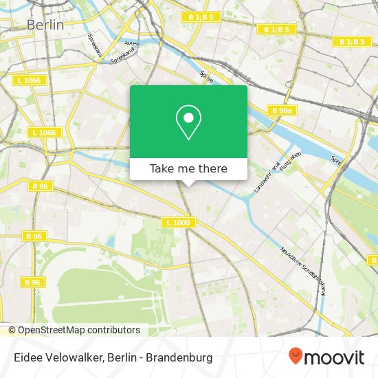 Карта Eidee Velowalker, Sanderstraße 8
