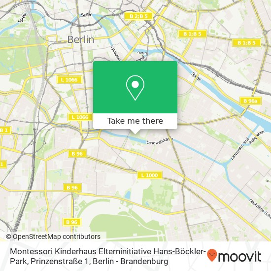 Карта Montessori Kinderhaus Elterninitiative Hans-Böckler- Park, Prinzenstraße 1