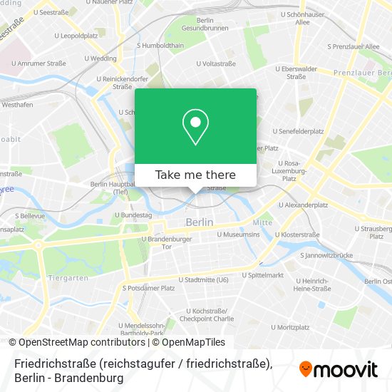 Friedrichstraße (reichstagufer / friedrichstraße) map