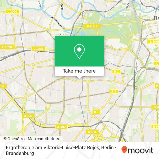 Карта Ergotherapie am Viktoria-Luise-Platz Rojek, Motzstraße 59